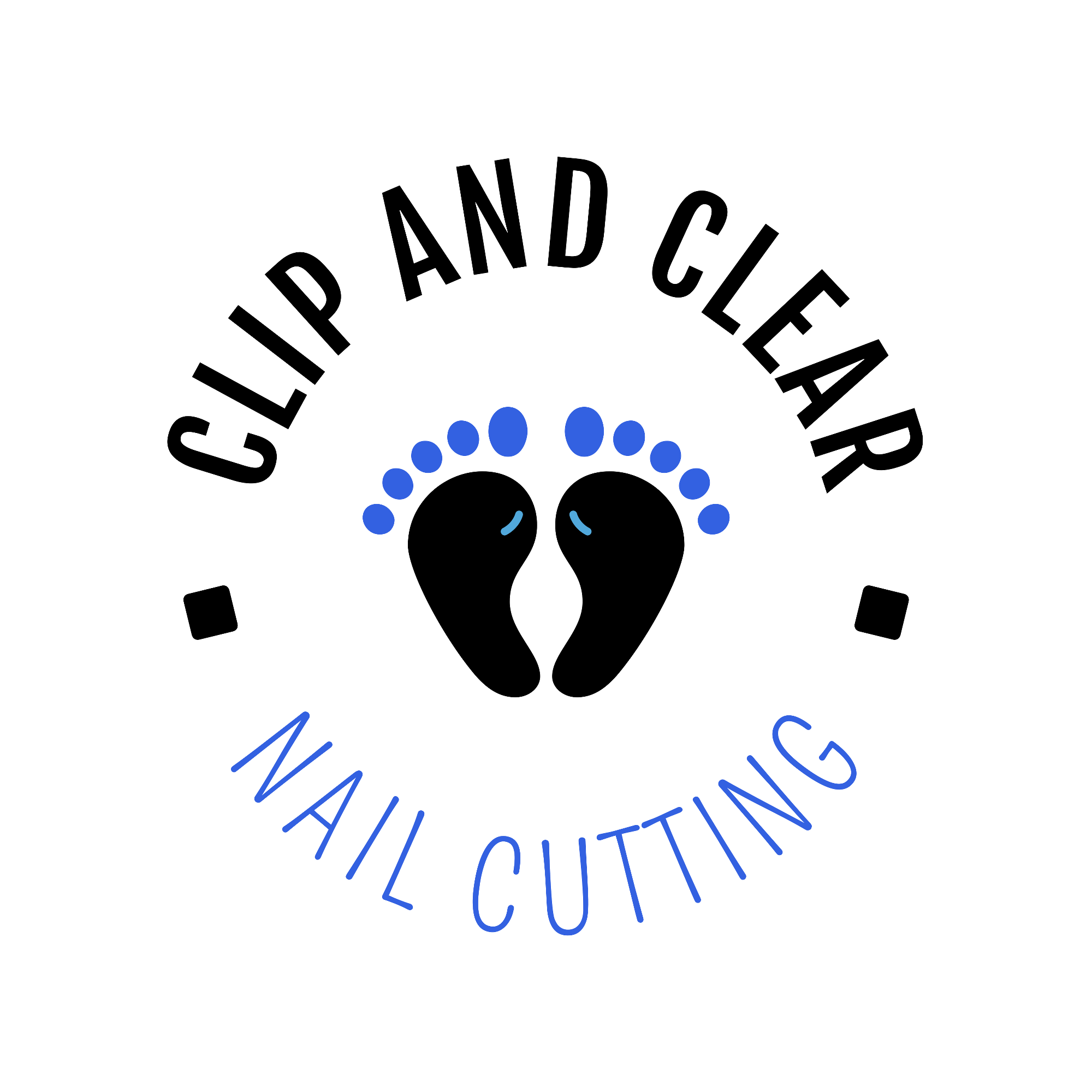 Clip and Clear foot health practice logo